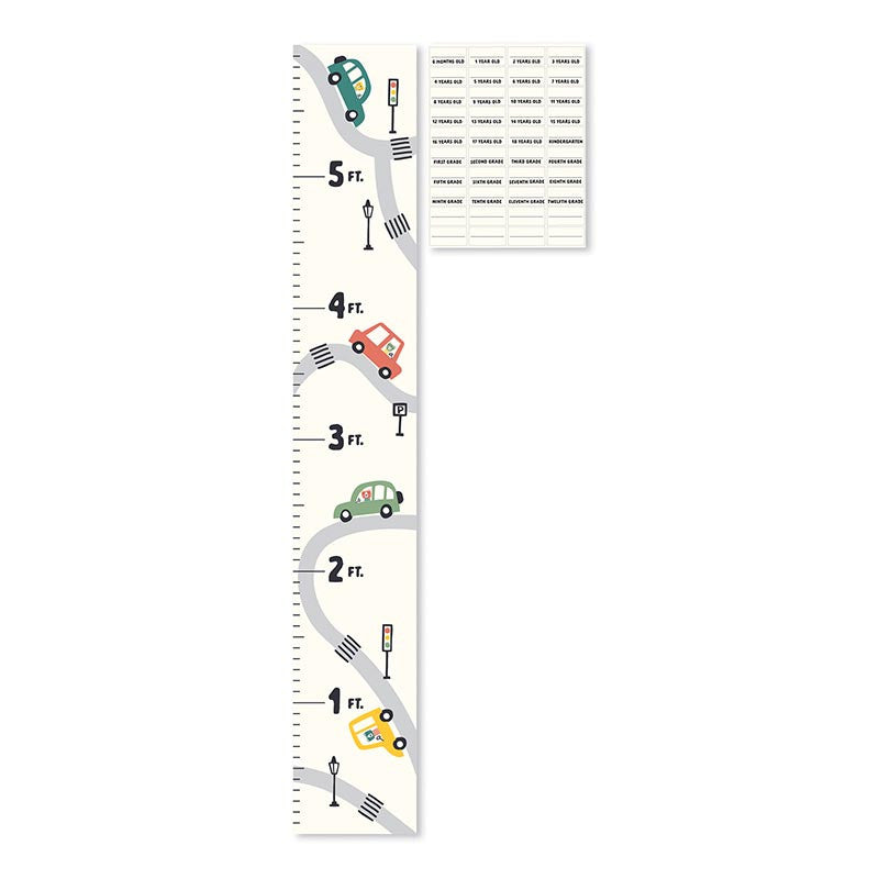 ALWAYS ON THE GO! Growth Chart with Stickers