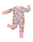 Load image into Gallery viewer, Bamboo Zip Romper | Retro Garden
