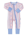 Load image into Gallery viewer, Bamboo Zip Romper | Baseball Girl

