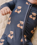 Load image into Gallery viewer, Bamboo Zip Romper | Bear Vibes
