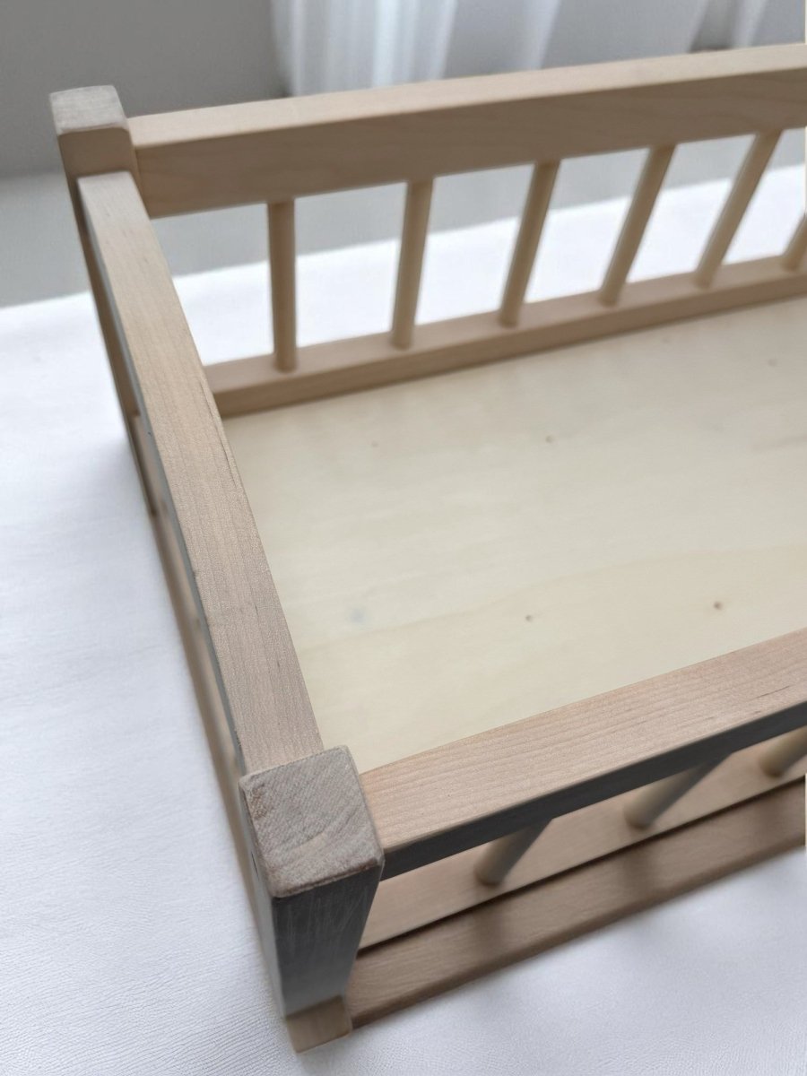 Bebenita | Wooden Baby Doll Cradle Bed in Natural Birch