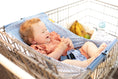 Load image into Gallery viewer, Baby Shopping Cart Hammock | Blue Little Arrow Design

