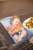 Load image into Gallery viewer, Baby Shopping Cart Hammock | Blue Little Arrow Design
