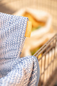 Load image into Gallery viewer, Baby Shopping Cart Cover | Blue Little Arrows Design
