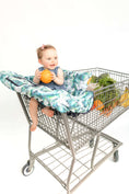 Load image into Gallery viewer, Baby Shopping Cart Cover | Tropical Day Leaf Print
