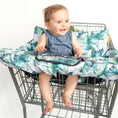 Load image into Gallery viewer, Baby Shopping Cart Cover | Tropical Day Leaf Print
