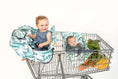 Load image into Gallery viewer, Baby Shopping Cart Cover | Tropical Day Leaf Print
