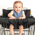 Load image into Gallery viewer, Baby Shopping Cart Cover | Black Fabric
