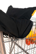 Load image into Gallery viewer, Baby Shopping Cart Cover | Black Fabric
