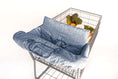 Load image into Gallery viewer, Baby Shopping Cart Cover | Blue Little Arrows Design

