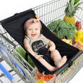 Load image into Gallery viewer, Baby Shopping Cart Hammock | Black Fabric
