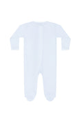 Load image into Gallery viewer, Blue Classic Stripes Zipper Footie
