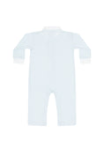 Load image into Gallery viewer, Blue Herringbone Embroidered Playsuit
