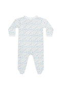 Load image into Gallery viewer, Blue Meadow Crossover Footie
