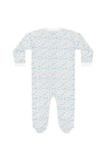 Load image into Gallery viewer, Blue Meadow Zipper Footie
