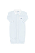 Load image into Gallery viewer, Blue Herringbone Embroidered Converter Gown
