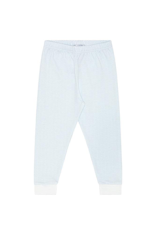 Blue Herringbone Pajamas