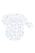Load image into Gallery viewer, Blue London Toile Smocked Bubble LS
