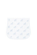 Load image into Gallery viewer, Blue Rocking Horse Burp Cloth
