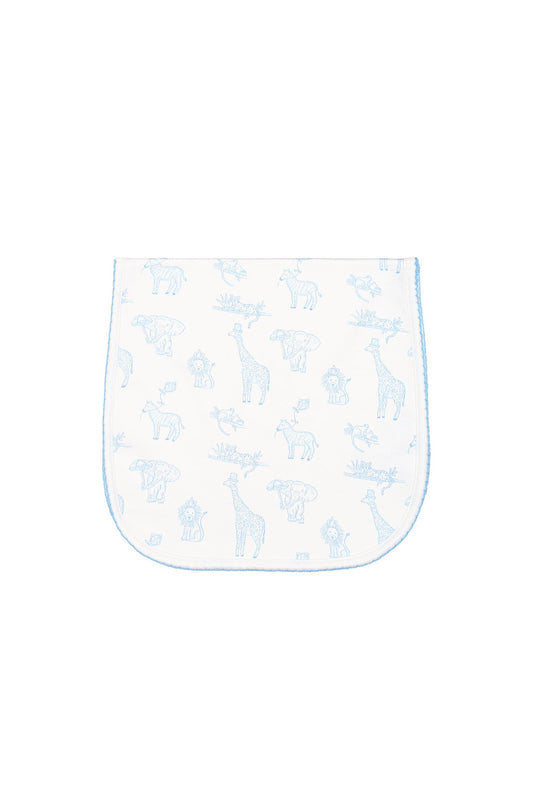 Blue Safari Burp Cloth