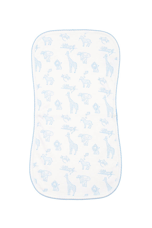 Blue Safari Burp Cloth