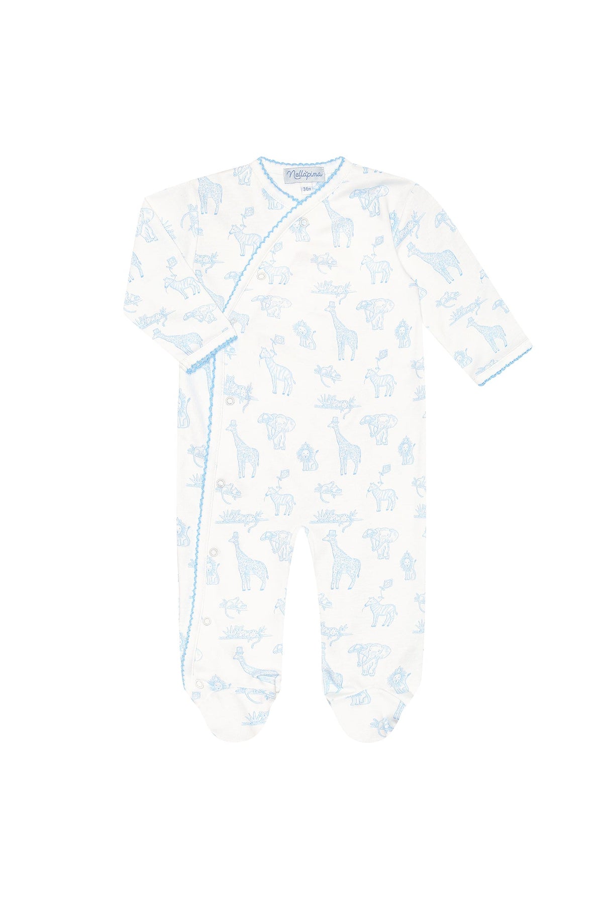 Blue Safari Crossover Footie