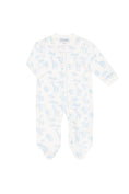 Load image into Gallery viewer, Blue Safari Zipper Footie
