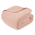 Load image into Gallery viewer, Adult Muslin Blanket in Blush

