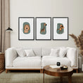Load image into Gallery viewer, Cute Safari Baby Animals Set of 3 Art Prints
