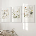Load image into Gallery viewer, Watercolor Set of 3. Colorful Wildflower Prints
