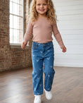 Load image into Gallery viewer, Bow Belle Denim Jeans

