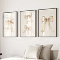 Load image into Gallery viewer, Trendy Aesthetic Bows Nursery Wall Art Set Poster
