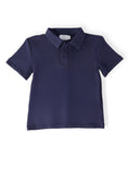 Load image into Gallery viewer, Boys Navy S/S Polo
