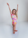 Load image into Gallery viewer, Bright Smiley Shortie Leotard
