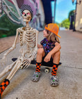 Load image into Gallery viewer, Orange and Black Check
