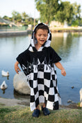 Load image into Gallery viewer, Checker Flame Hooded Towel
