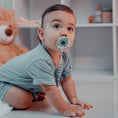 Load image into Gallery viewer, Pacifier Clips in Earth Green, 2 Pack
