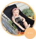 Load image into Gallery viewer, Baby Shopping Cart Hammock | Black Fabric
