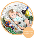 Load image into Gallery viewer, Baby Shopping Cart Hammock | Gray/Aqua
