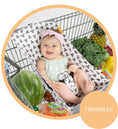 Load image into Gallery viewer, Baby Shopping Cart Hammock | Triangles
