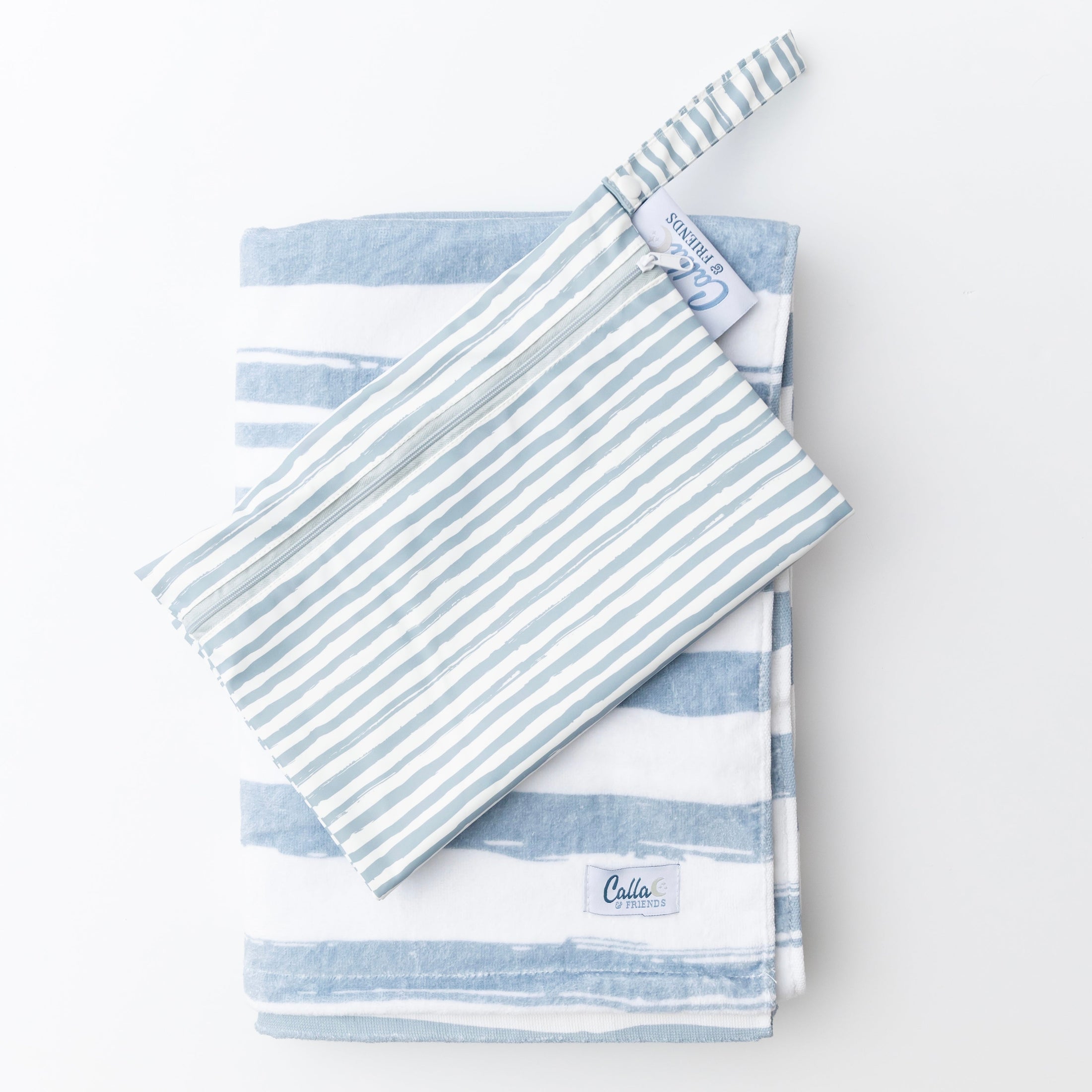 The Kenzie Beach Towel - Brush Stripes