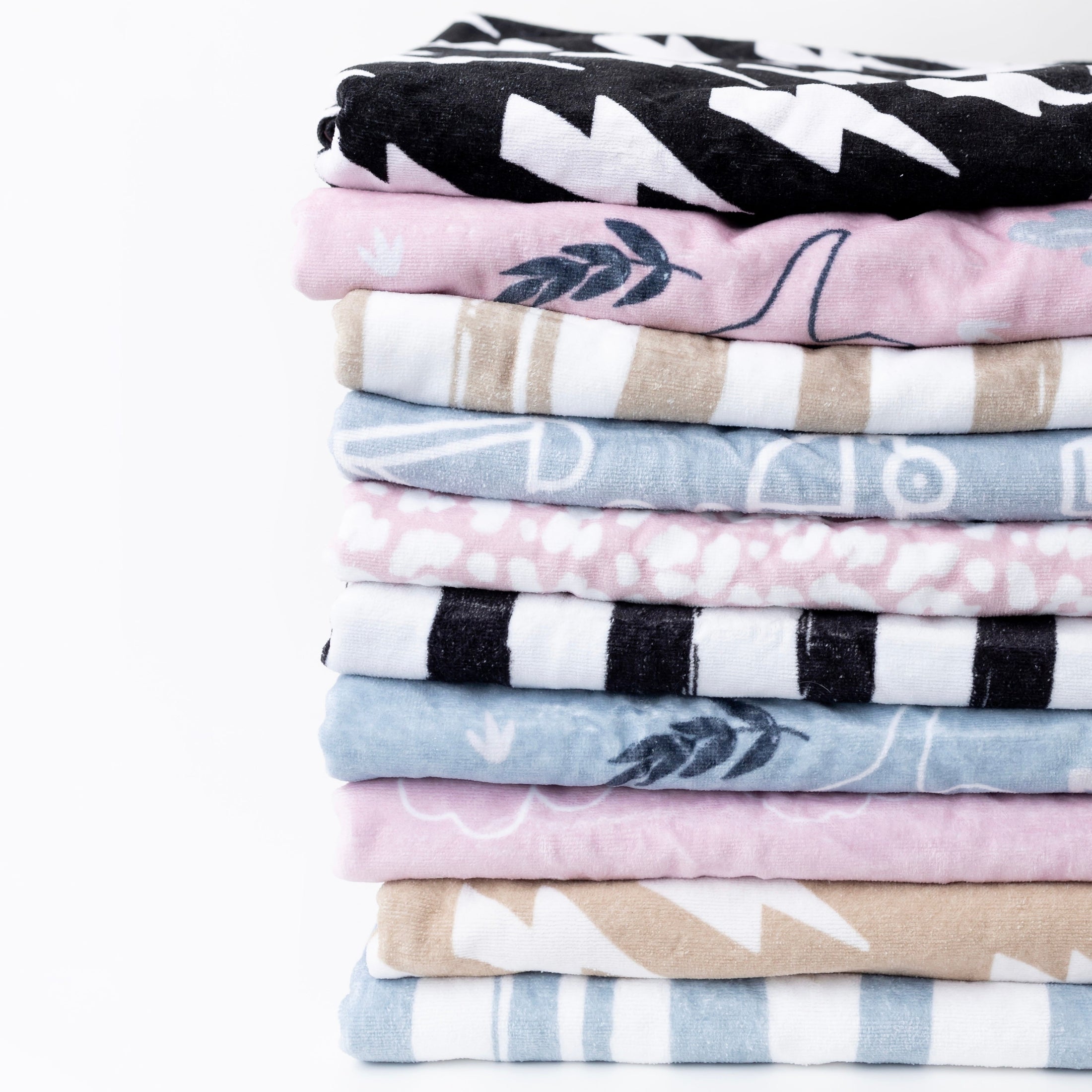 The Kenzie Beach Towel - Brush Stripes