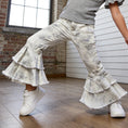Load image into Gallery viewer, Camo Belle Ruffle Denim Jeans
