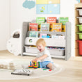 Load image into Gallery viewer, Car Themed Kids Toy Storage and Bookshelf
