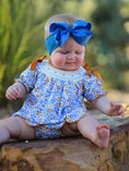 Load image into Gallery viewer, Fall Floral Smocked Girls Bloomer Set
