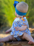 Load image into Gallery viewer, Fall Floral Smocked Girls Bloomer Set
