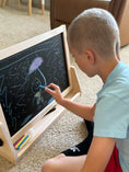 Load image into Gallery viewer, Wooden Tabletop Easel | 3-in-1 Magnetic Art Station
