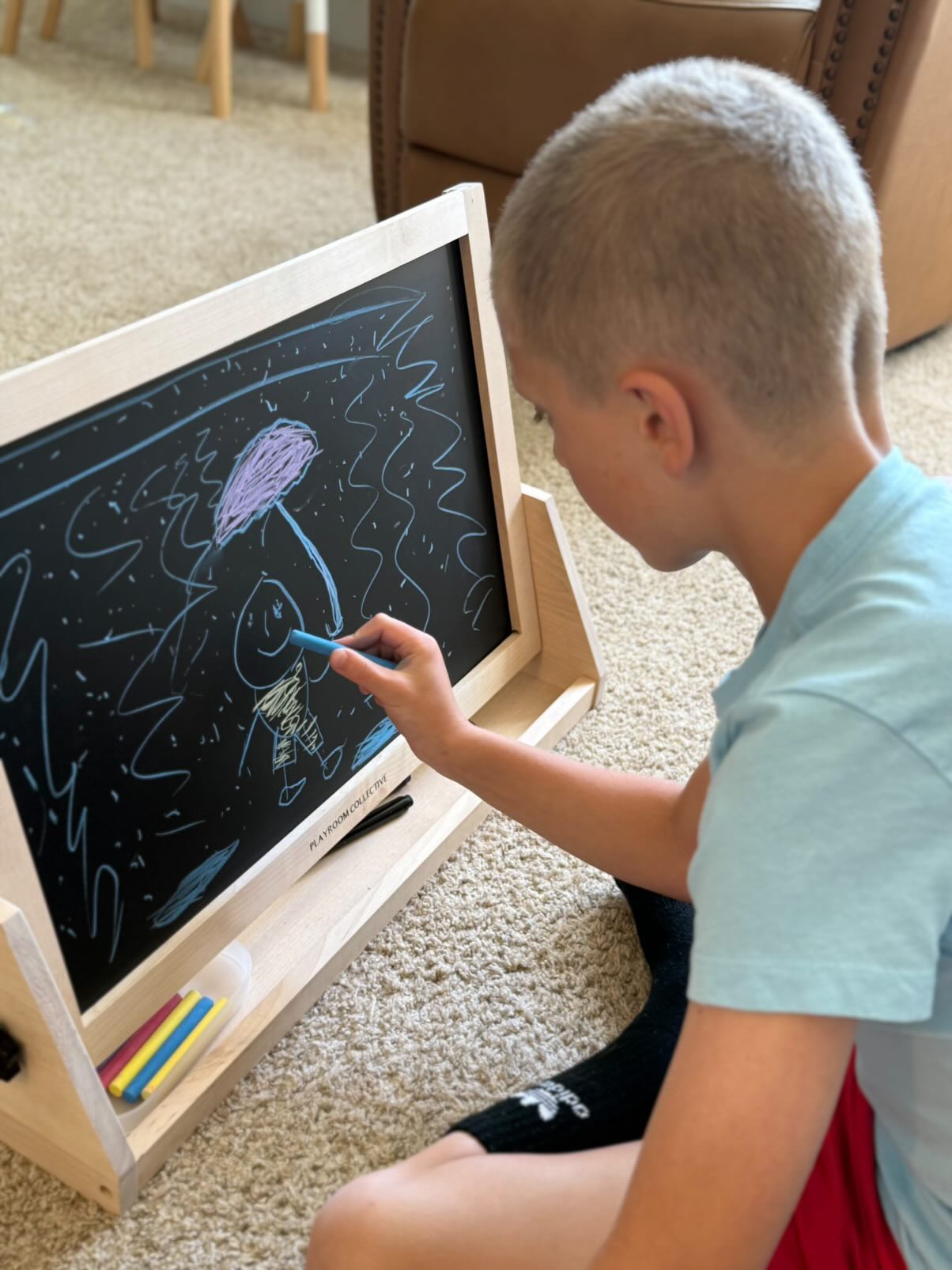 Wooden Tabletop Easel | 3-in-1 Magnetic Art Station