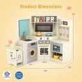 Load image into Gallery viewer, Corner Kitchen Toys with Lights and Sounds with Pull-out Trash Can and Stoves

