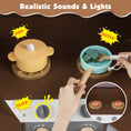 Load image into Gallery viewer, Corner Kitchen Toys with Lights and Sounds with Pull-out Trash Can and Stoves
